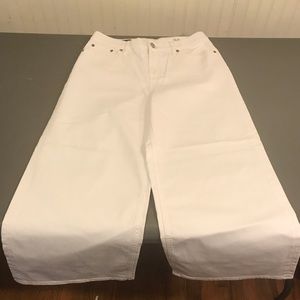 J. Crew White Flare & Wide Leg Jeans